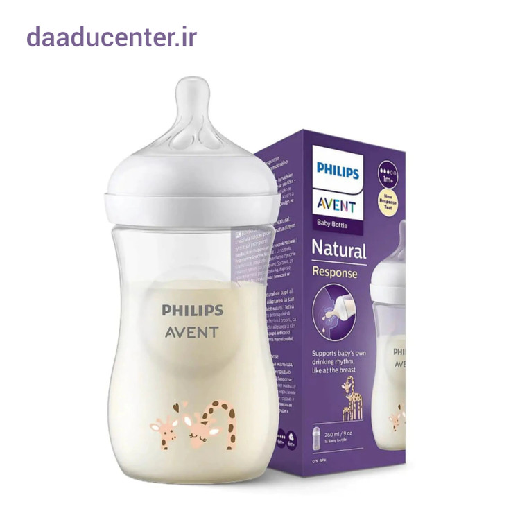 شیشه شیر اونت 260 میل طرح دار