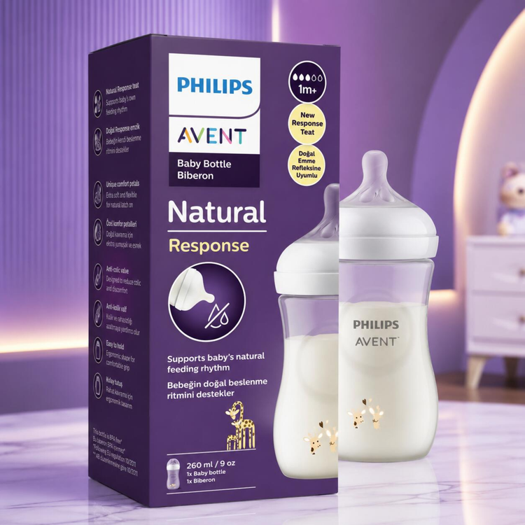 شیشه شیر اونت 260 میل طرح دار